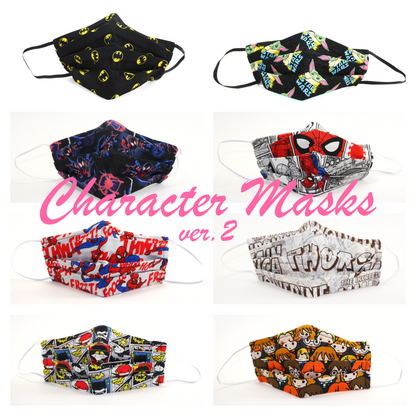 Character Themed Pleated Face Masks Ver. 2